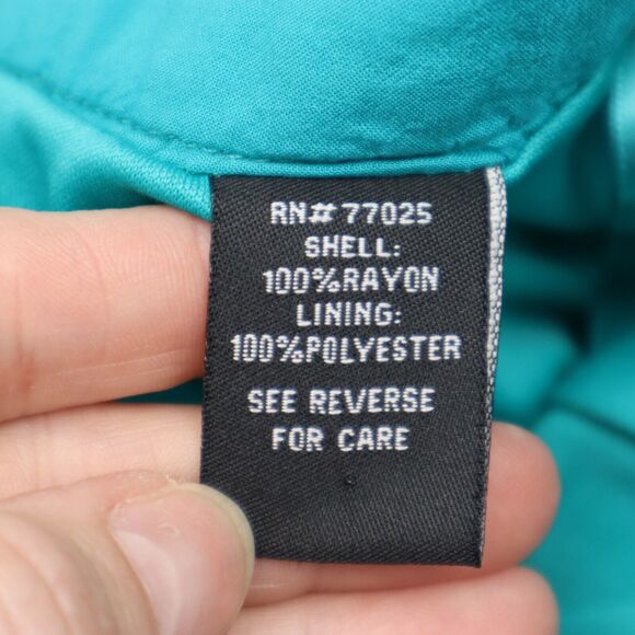 Serena Williams Signature Statement Shorts Womens 8 Green Zip Pocket Rayon - Picture 6 of 16